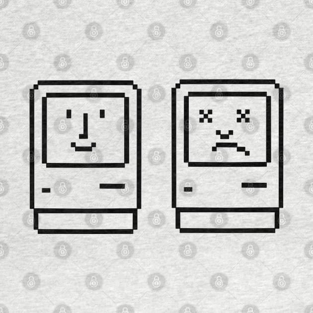 Macintosh Classic Happy and Sad by Apple